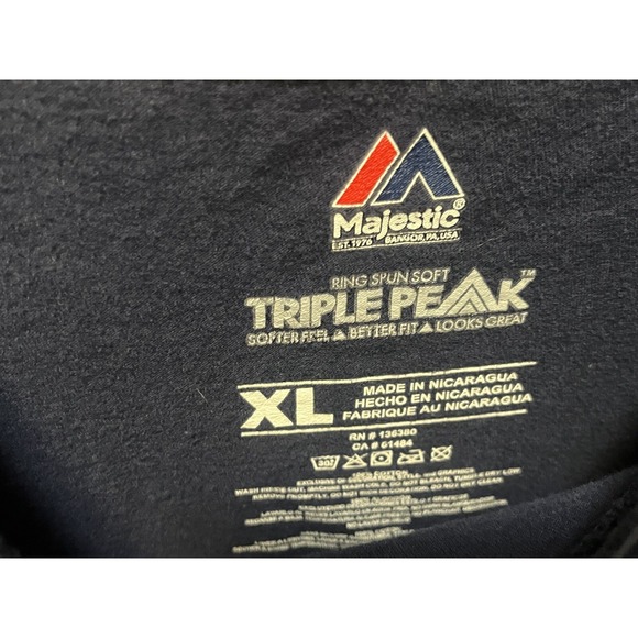 MAJESTIC NHL NASHVILLE PREDATORS NAVY BLUE T-SHIRT SIZE XL - Picture 5 of 6